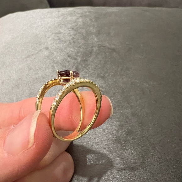 Tourmaline and diamond ring - Picture 6 of 7